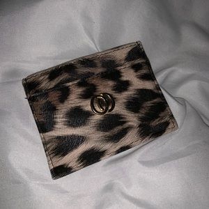 Cheetah print card holder